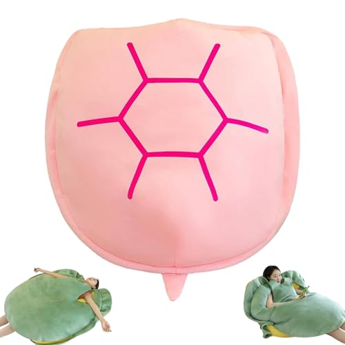 HOPASRISEE Turtle Pillow Wearable Adult, Wearable Turtle Shell Pillow Adult, Multifunctional Giant Wearable Turtle Shell Pillow,Giant Wearable Turtle Shell Pillow Adult (24 in Pink) von HOPASRISEE