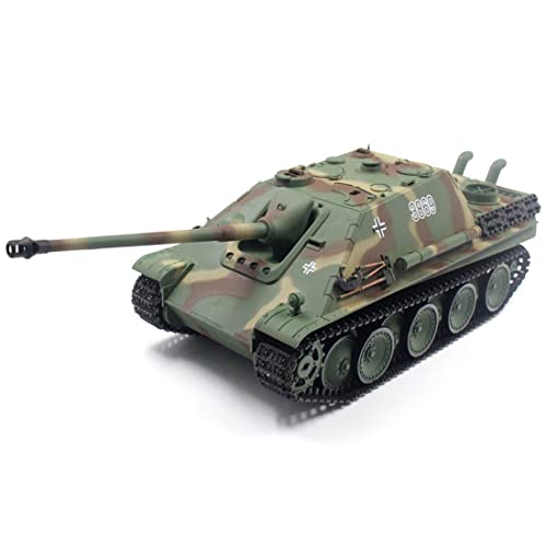 HOPBLOCK 1/16 2.4G Deutscher Jagdpanther Kampfpanzer Modellbau Militär Panzer, mit Raucheffekten, Panzer Spielzeug Modellbausatz für Erwachsene von HOPBLOCK