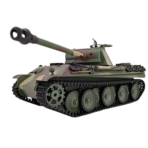 HOPBLOCK 1/16 2.4G Deutscher Panther G Kampfpanzer Modellbau Militär Panzer, mit Raucheffekten, Panzer Spielzeug Modellbausatz für Erwachsene von HOPBLOCK