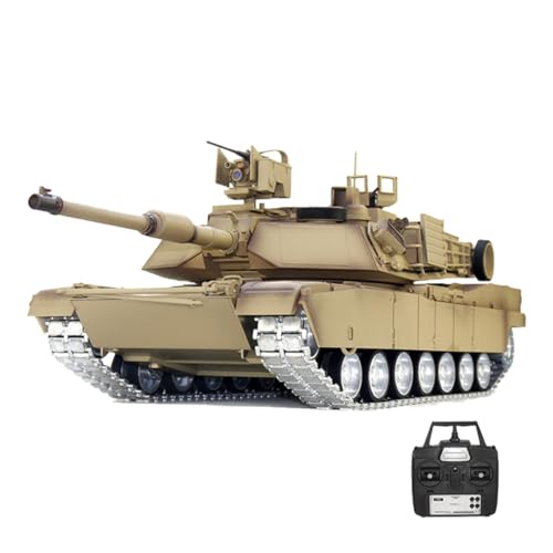 HOPBLOCK 1/16 2.4G USA M1A2 SEP V2 Kampfpanzer Modellbau Militär Panzer, mit Raucheffekten, Panzer Spielzeug Modellbausatz für Erwachsene (Metall Aufgerüstete Version M1211U von HOPBLOCK