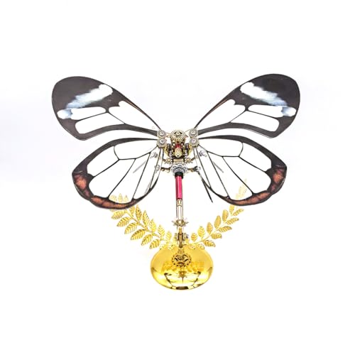 HOPBLOCK 3D Metal Glasswing Butterfly Assembly Model Kit (100+PCS) von HOPBLOCK