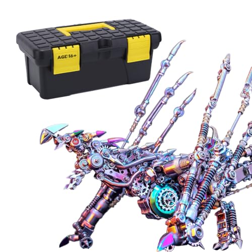 HOPBLOCK Metall 3D Modell, DIY 3D Metall Puzzle Intelligente Drachen Mechanisches Modellbausatz, 1390 Teile 3D Mechanical Puzzle Metall DIY Ornament Geschenke für Erwachsene von HOPBLOCK