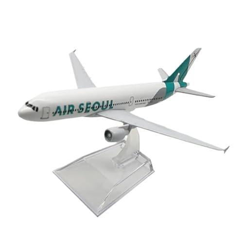 HOPEYS aereo 1:400 for Korea Airbus A320 Einzelflugzeug Legierung Metall Flugzeug Flugzeug Miniatur Modell Flugzeug Geschenke Miniaturhandwerk von HOPEYS