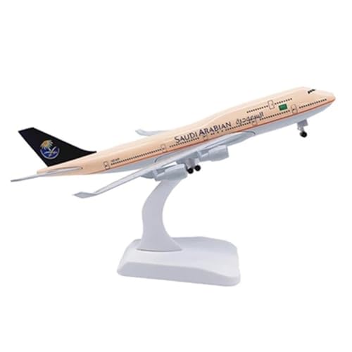 HOPEYS aereo 1:400 for Saudi-Arabien Airbus B747 Modellflugzeug, Druckguss-Flugzeugmodell, fertige Flugzeugsammlung, Geschenke Miniaturhandwerk von HOPEYS