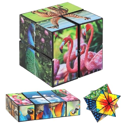 HORREX Infinity Cube, Magic Cube Deformation Sternenwürfel Kinder Lernspielzeug Zauberwürfel Original Stressabbau, Magischer Würfel Tiermuster für Kinder Erwachsene Geburtstagsgeschenk HORREX Infinity Cube, Magic Cube Deformation Sternenwürfel Kinder Lernspielzeug Zauberwürfel Original Stressabbau, Magischer Würfel Tiermuster für Kinder Erwachsene Geburtstagsgeschenk von HORREX