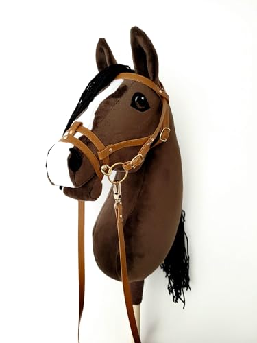 Hobby Horse Hobbypferd groß A3 (Pferd auf einem Stock) (Brown) von HORSE & toys