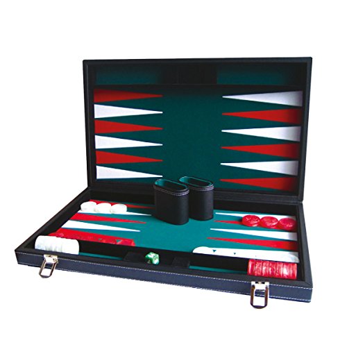 Hot 1631 46 cm Deluxe Backgammon-Set von HOT