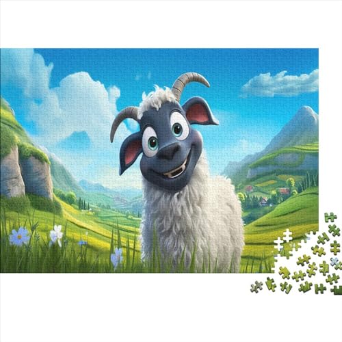 Bauernhof-Tiere Puzzle - 500 Teile Puzzles Für Erwachsene Und Kinder Ab 14 Jahren Entworfen Für Familienspaß Hölzernes 500pcs (52x38cm) von HOTGE