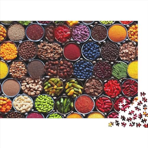 Bunte Gewürze Puzzle 1000 Teile Für Erwachsene, Jigsaw Puzzle, Einzigartiges Design-Spielzeug Für Pädagogisches Geschenk Für Jugendliche Und Kinder 1000pcs (75x50cm) von HOTGE