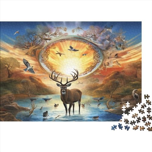 Dschungeltiere Puzzle, Puzzles Für Erwachsene 1000 Teile, Klassische Puzzle Für Teenager Freizeit Spaß Spiel Spielzeug Geeignet Für Familie Freunde Dekorativ 1000pcs (75x50cm) von HOTGE