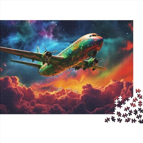 Flugzeug Unlösbares Puzzle | | 500 Teile,Hölzernes | Das Unmögliche Puzzle, Kinder Puzzle Für Erwachsene, Herausforderndes Rätsel Puzzle 500pcs (52x38cm) von HOTGE