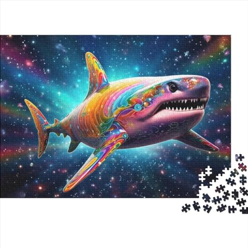 Hai Ozean Puzzle 500 Teile Für Erwachsene, Jigsaw Puzzle, Einzigartiges Design-Spielzeug Für Pädagogisches Geschenk Für Jugendliche Und Kinder 500pcs (52x38cm) von HOTGE