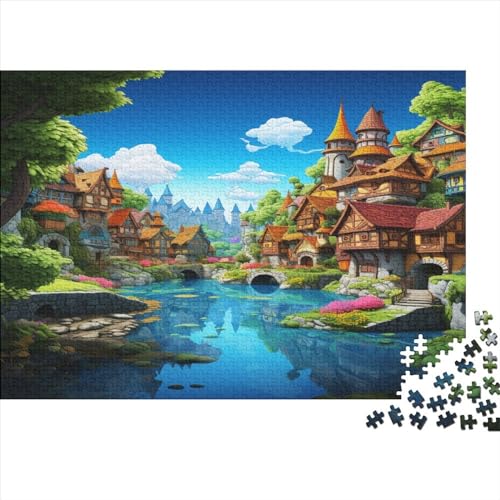 Paradies Puzzle - 500 Teile Puzzles Für Erwachsene Und Kinder Ab 14 Jahren Entworfen Für Familienspaß Hölzernes 500pcs (52x38cm) von HOTGE