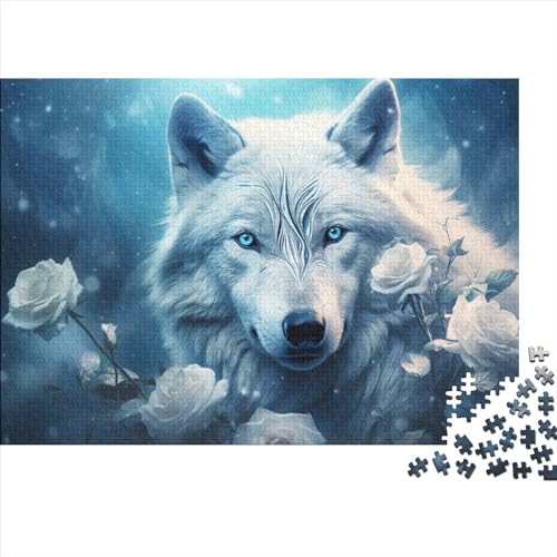 Puzzle 1000 Teile,Puzzle Für Erwachsene, Impossible Puzzles,Puzzle Farbenfrohes Legespiel-Galaxie Wolf,1000 Puzzle Home Dekoration Puzzle,Puzzles Für Kinder 1000pcs (75x50cm) von HOTGE