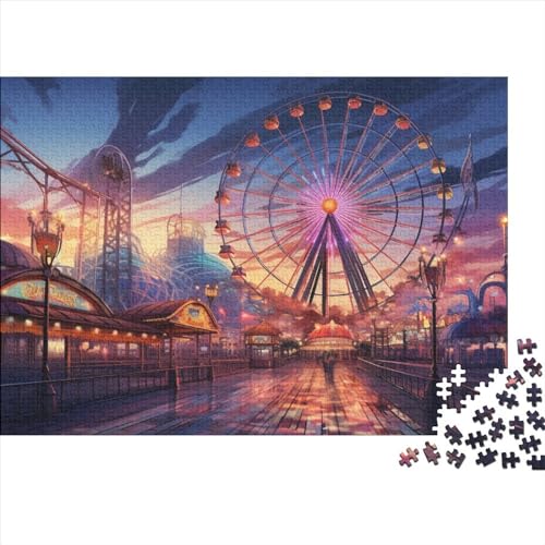 Puzzle 500 Teile,Puzzle Für Erwachsene, Impossible Puzzles,Puzzle Farbenfrohes Legespiel-Vergnügungsparks,500 Puzzle Home Dekoration Puzzle,Puzzles Für Kinder 500pcs (52x38cm) von HOTGE