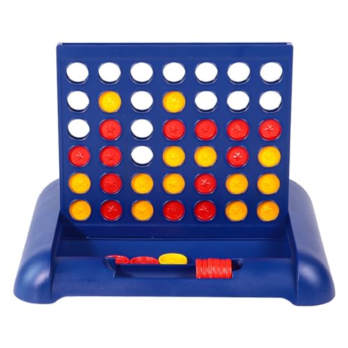 HOTMNTY 4 Gewinnt Klassik Reisespiel, Reihe Vertikales Brettspiel, Strategiespiel für 2 Spieler, Familie Brettspiele Spielzeug, Lernspielzeug, Kinder ab 3 Jahren, L (222 x 188 x 160 mm) von HOTMNTY