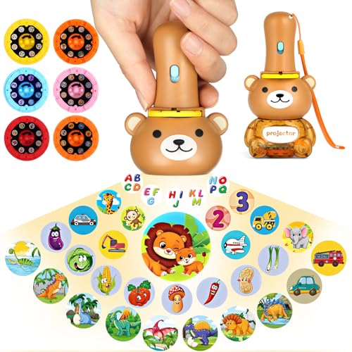 HOTUT Kinder Projektor Taschenlampe,Kinder Geschichte Taschenlampe mit 6 Scheiben,Diashow Beamer Spielzeuge,Cartoon-Kinderprojektor-Taschenlampe für Jungs und Mädchen HOTUT Kinder Projektor Taschenlampe,Kinder Geschichte Taschenlampe mit 6 Scheiben,Diashow Beamer Spielzeuge,Cartoon-Kinderprojektor-Taschenlampe für Jungs und Mädchen von HOTUT