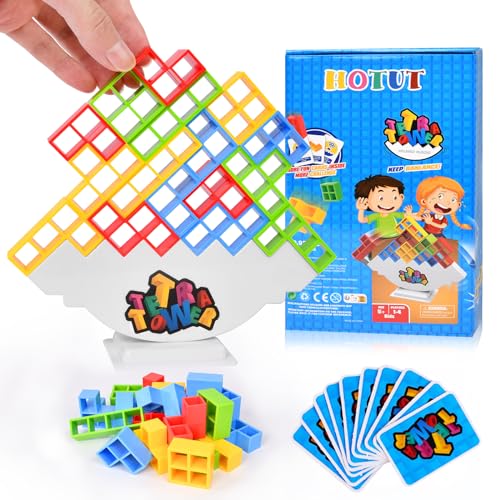 HOTUT Tetra Tower Spiel: 48 Stück Tetris Tower Balance Game, Stapelblöcke Balancing Spiel für Kinder ab 5 Jahren HOTUT Tetra Tower Spiel: 48 Stück Tetris Tower Balance Game, Stapelblöcke Balancing Spiel für Kinder ab 5 Jahren von HOTUT