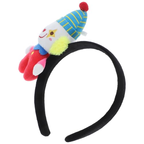 HOUDERCO Clown Cosplay Haarband Halloween Lustiger Clown Kopfschmuck Festival Dress Up Prop Haarband Clown Haarband Halloween Stirnband Kostüm von HOUDERCO