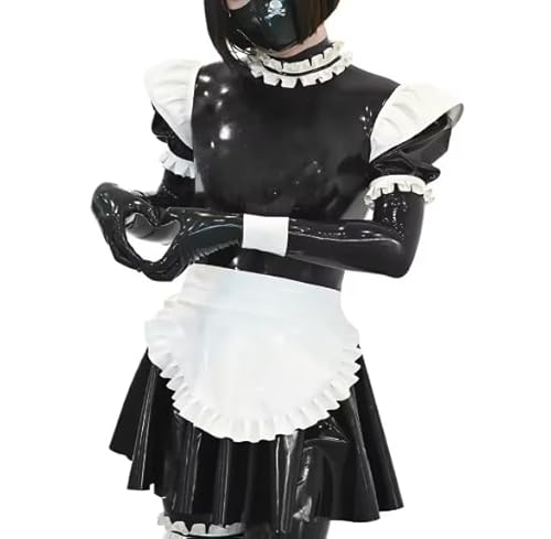 HOUXINQWWP Cosplay-Kostüme, langärmelig, PVC, Größe S-7XL, Schwarz, Größe 3XL von HOUXINQWWP