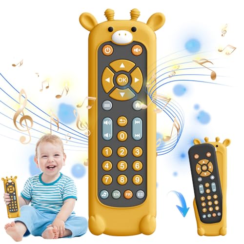 HOVCEH Baby Spielzeug Fernbedienung, Kinder Fernbedienung Spielzeug Baby, Remote Control Spielzeug, Multi Fernbedienung TV Musik, Baby TV Fernbedienung Spielzeug, Spielzeug Geschenk für 6 Monate+ von HOVCEH