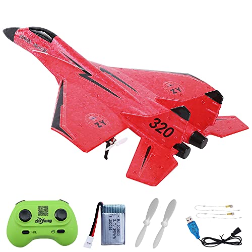 HOVCEH Ferngesteuerte Flugzeuge, Flugzeug Flieger, RC Flugzeug Kinder mit LED Beleuchtung für Anfänger, Kinder Und Erwachsene,RC Fighter Plane Flugzeug Spielzeug Mit USB-Aufladung Und Licht von HOVCEH