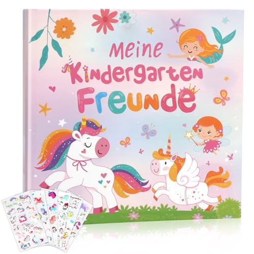 HOWAF Freundebuch Kindergarten Mädchen Meine Ersten Freunde Freundebuch Einhorn Freundschaftsbuch Kindergarten Kindergartenfreundebuch für Kita Kindergartenkinder Mädchen HOWAF Freundebuch Kindergarten Mädchen Meine Ersten Freunde Freundebuch Einhorn Freundschaftsbuch Kindergarten Kindergartenfreundebuch für Kita Kindergartenkinder Mädchen von HOWAF