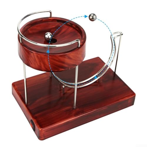 Perpetual Motion Machine Dekoration, ewige Bewegung, Kunst, Schreibtisch, Spielzeug, Skulptur, Newton, Wissenschaft, Physik, Gadgets für Zuhause, Büro, kreatives Geschenk für Feiertage, Weinrot von HOgardenME