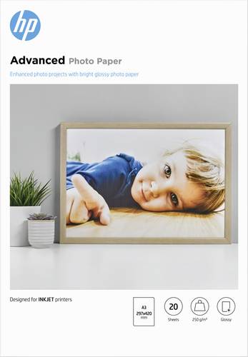 HP Advanced Photo Paper Q8697A Fotopapier DIN A3 250 g/m² 1 St. Glänzend von HP