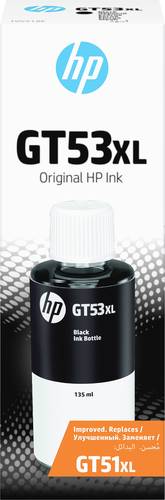 HP 1VV21AE GT53XL Nachfülltinte Original Schwarz 135ml von HP