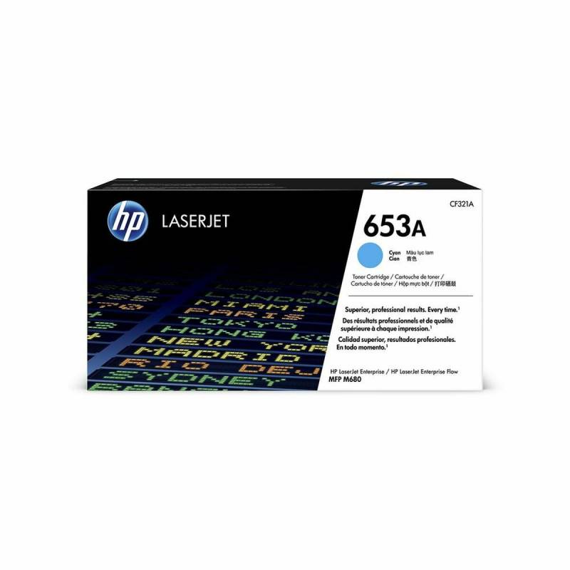 Toner HP Cartucho de tóner original LaserJet HP 653A cian Türkis von HP