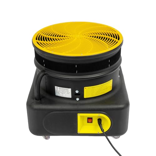 Puppentänzer Luftgebläse für aufblasbare Tänzer Event Dekoration 750W Einphasiger Motor 230V 50Hz 2800RPM geeignet für Tänzerhöhe 5-7m für Partys und Werbung (Gelb, 50 * 50 * 45cm) von HPDTZ