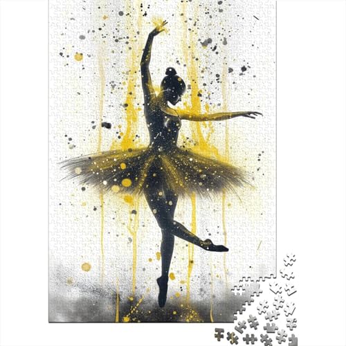 Ballet Dance Puzzle für Erwachsene 1000 Teile Für Erwachsene, 1000-teiliges Puzzle für Erwachsene, anspruchsvolle Puzzlespiele, geeignet für Männer und Frauen, 1000 Stück (75 x 50 cm) von HPRLDQWEU