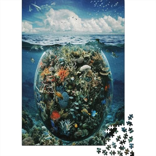 Blue Planet Puzzles, Puzzle 1000 Teile, Puzzle für Erwachsene, Kollektion Challenge, unmögliches Puzzle, hochwertiges Druck-Puzzle 1000 Stück (75 x 50 cm) von HPRLDQWEU