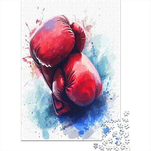 Boxing Glove 1000 Stück Erwachsene Puzzle Spiele Entspannung und Intelligenz Nachhaltiges Holzpuzzle für Familienspiel Geschenk für Liebe und Freund Nachhaltig 1000 Stück (75 x 50 cm) von HPRLDQWEU