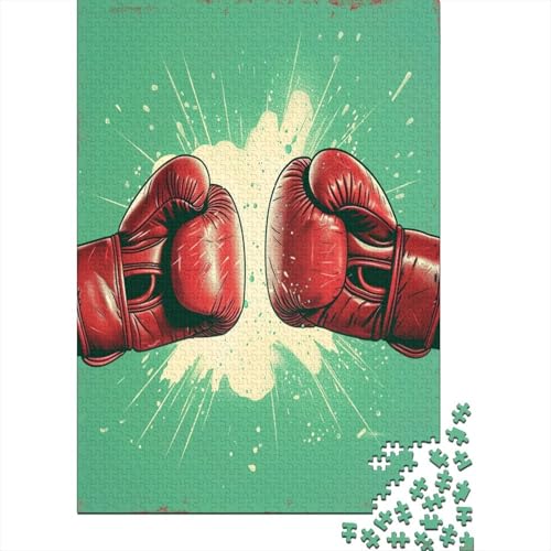 Boxing Glove Puzzle für Erwachsene mit 1000 Teilen für Erwachsene, 1000-teiliges Puzzle für Erwachsene, anspruchsvolle Puzzlespiele, geeignet für Männer und Frauen, 1000 Stück (75 x 50 cm) von HPRLDQWEU