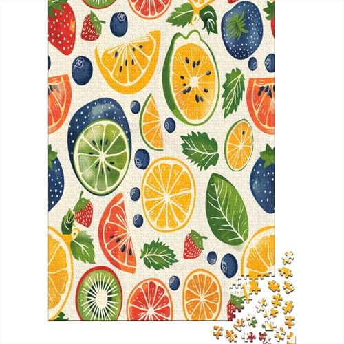 Fruit Puzzle mit 1000 Teilen für Erwachsene Holzpuzzle 1000 Teile für Erwachsene Puzzlespiel Dekoration Puzzle 1000 Teile (75 x 50 cm) von HPRLDQWEU