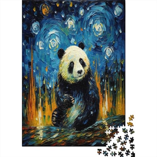 Giant Panda Puzzle mit 1000 Teilen für Erwachsene, Lernspiel für Erwachsene, Herausforderung, Spielzeug, anspruchsvolle Puzzlespiele, Geschenk für alle Frauen und Männer, 1000 Stück (75 x 50 cm) von HPRLDQWEU