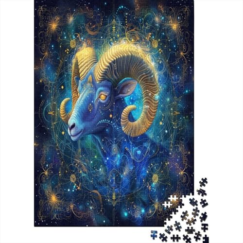 Goat Puzzle mit 1000 Teilen, Lernspiele, 1000-teiliges Puzzle für Erwachsene, intelligentes Puzzle, Geschenk für alle Erwachsene, 1000 Stück (75 x 50 cm) von HPRLDQWEU