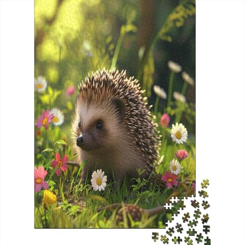 Hedgehog Puzzle für Erwachsene 1000 Teile Lernspaß 1000-teiliges Puzzle für Erwachsene geeignet für Erwachsene anspruchsvolles Puzzlespiel 1000 Stück (75 x 50 cm) von HPRLDQWEU