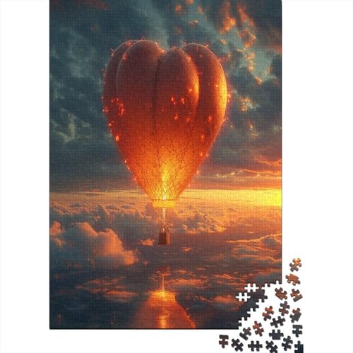 Hot Air Balloon Puzzle mit 1000 Teilen für Erwachsene, unmögliches Geschicklichkeitsspiel für die ganze Familie, anspruchsvolle Puzzlespiele, tolles Geschenk für Erwachsene, 1000 Stück (75 x 50 cm) von HPRLDQWEU