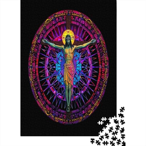 Jesus Puzzle mit 1000 Teilen für Erwachsene, 1000-teiliges Puzzle für Erwachsene, anspruchsvolles Puzzle, vielseitiges Puzzlespiel für Frauen, Geschenk für Männer 1000 Stück (75 x 50 cm) von HPRLDQWEU