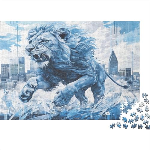 Löwe Puzzle 1000 Teile Puzzle Erwachsene Schwieriges Schwer Puzzle Für Erwachsene Und Kinder Ab 14 Jahren Puzzel 1000pcs (75x50cm) von HPRLDQWEU