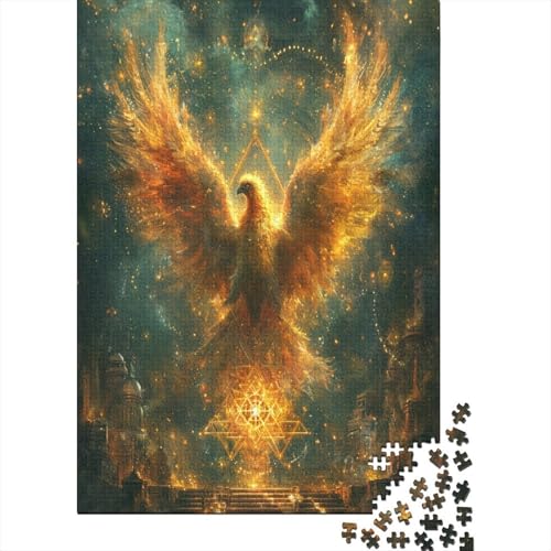 Phoenix Puzzle 1000 Teile Puzzle für Erwachsene Holzpuzzle Lernspiel für Erwachsene Herausforderung Spielzeug Geschenk für alle Frauen und Männer 1000 Stück (75 x 50 cm) von HPRLDQWEU