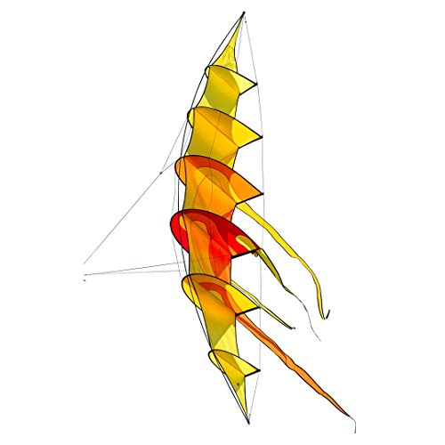 HQ 106387 - Hoffmanns Bowkite Sunrise, Einleiner, ab 14 Jahren, 300x55cm, Polyesterschnur 25-45kp empfohlen (Nicht inkl.), 2-5 Beaufort von HQ HIGH QUALITY DESIGN