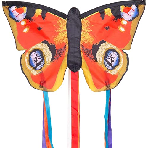 HQ DESIGN Butterfly Kite Peacock (klein) - Schmetterling - Flieger - Drache - blau/lila - Polyester von HQ HIGH QUALITY DESIGN