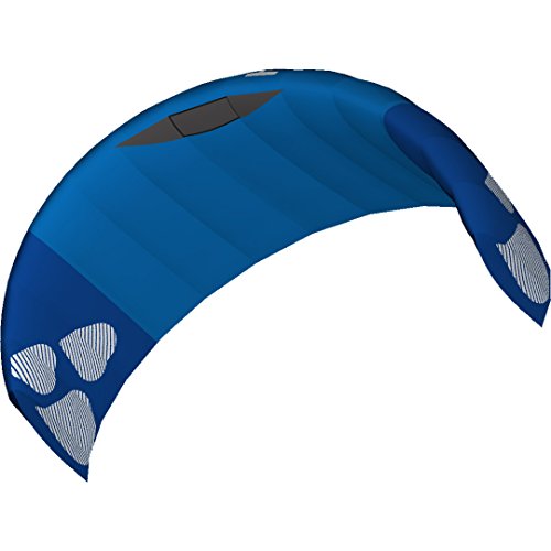 HQ4 117579 - Hydra 420 Blue, Dreileiner Lenkmatte Trainerkite, Spannweite: 420cm, inkl. 200kp Dyneemaschnüre 3x20m auf 3-line Controlbar 50cm, 3-18 Knoten von HQ HIGH QUALITY DESIGN