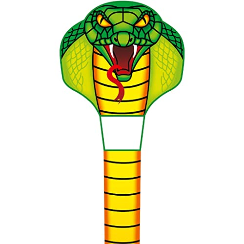 HQ Design Ecoline Emerald Cobra Kite Kinderdrachen Flugdrachen Einleiner Drachen zum steigen Lassen wenig Wind ab 5 Jahre 1000x67cm inkl. 17kp Polyesterschnur 25m auf Griff 2-6 Bft HQ Design Ecoline Emerald Cobra Kite Kinderdrachen Flugdrachen Einleiner Drachen zum steigen Lassen wenig Wind ab 5 Jahre 1000x67cm inkl. 17kp Polyesterschnur 25m auf Griff 2-6 Bft von HQ