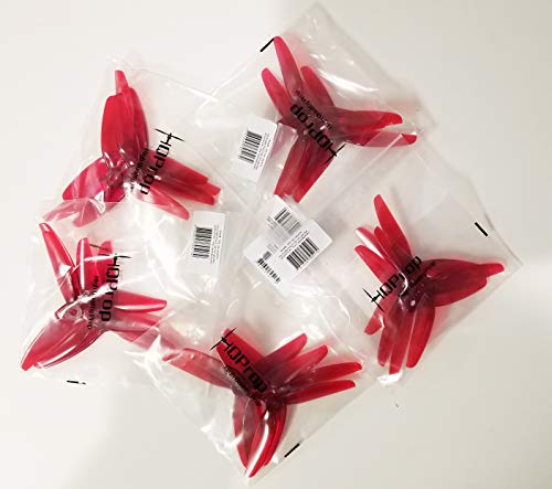 HQ Prop 5141 Dreiblatt V1S Rot POPO 2CW+2CCW Poly Carbonat FPV Propeller 5 Zoll von HQProp