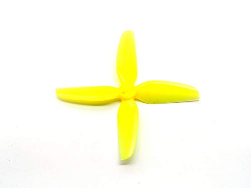 HQProp 3 Zoll Propeller DP T3 3.1x3x4 PC - 4 Blatt Props Gelb | FPV Racer, Copter, Drohnen | CopterFarm von HQProp